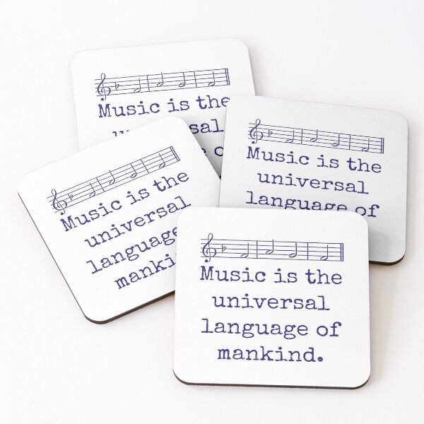 Item preview, Music Is The Universal Language - Music Quote  designed and sold by CrankyOldDude.