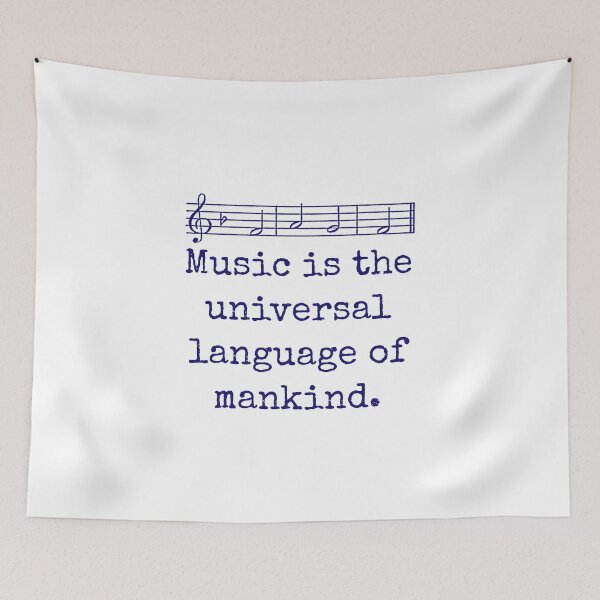 Item preview, Music Is The Universal Language - Music Quote  designed and sold by CrankyOldDude.