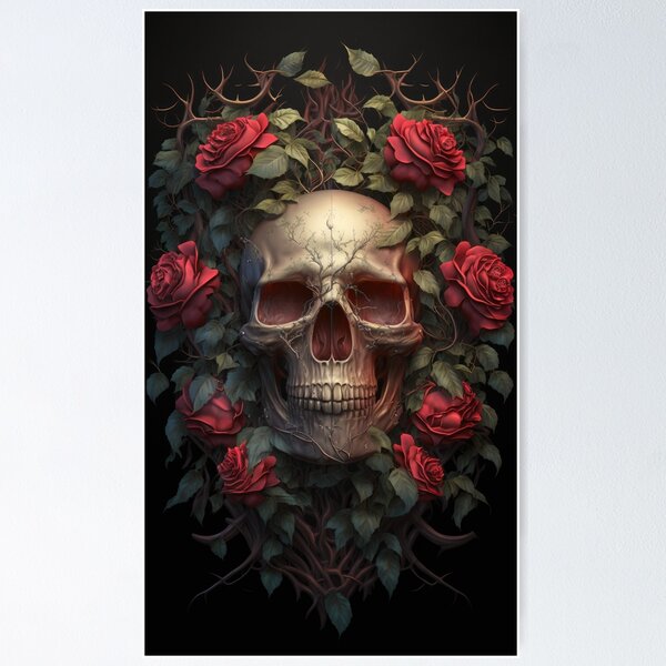 Item preview, Skull and Roses designed and sold by Beth Brink.
