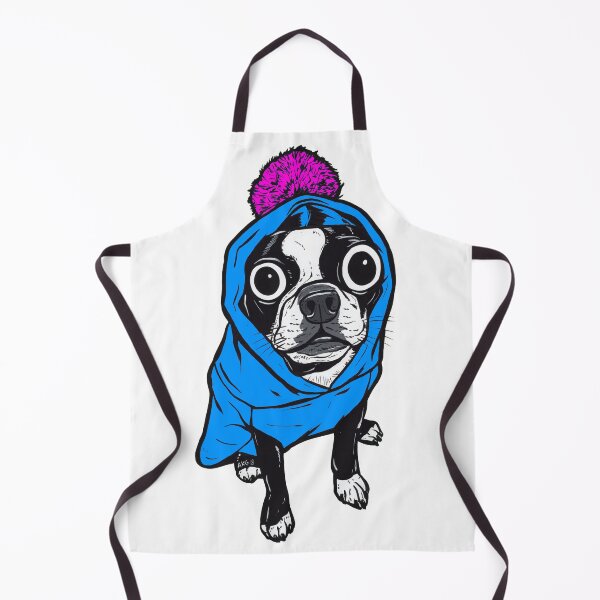 Item preview, Blue Boston Terrier Hoody designed and sold by turddemon.