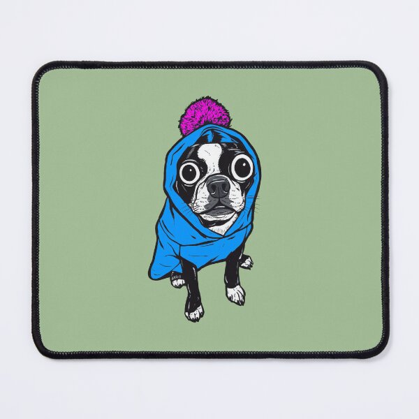 Item preview, Blue Boston Terrier Hoody designed and sold by turddemon.