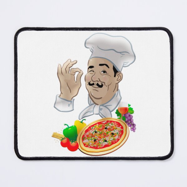 Item preview, Chef and Big Italian Pizza designed and sold by OnlyBlissDesign.