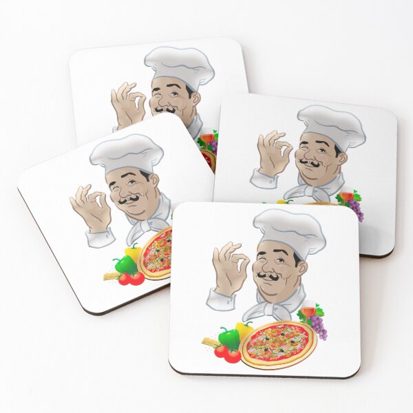 Item preview, Chef and Big Italian Pizza  designed and sold by OnlyBlissDesign.