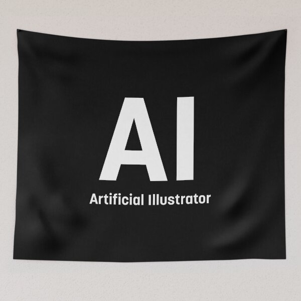 Item preview, AI - Artificial Illustrator (White) designed and sold by STUDIO-72.
