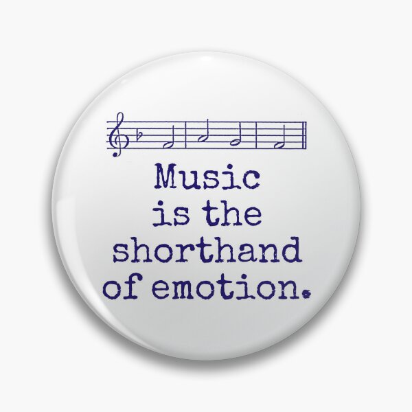 Item preview, Music Is The Shorthand - Music Quote  designed and sold by CrankyOldDude.