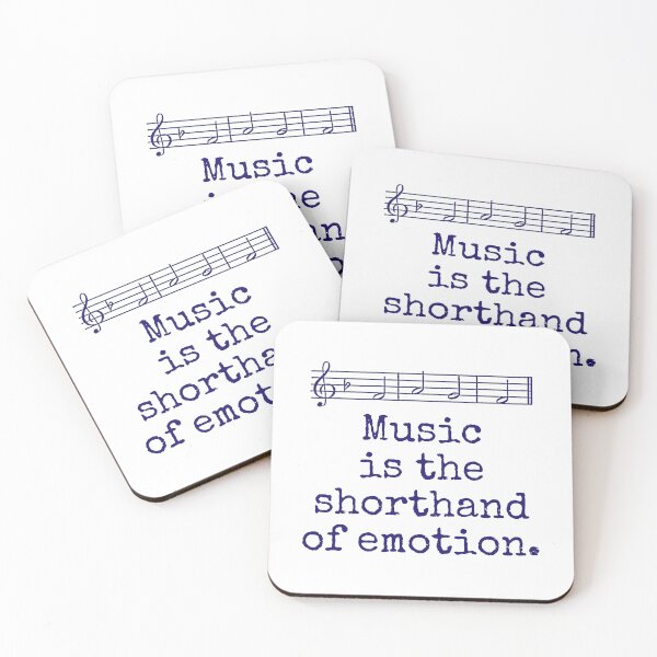 Item preview, Music Is The Shorthand - Music Quote  designed and sold by CrankyOldDude.