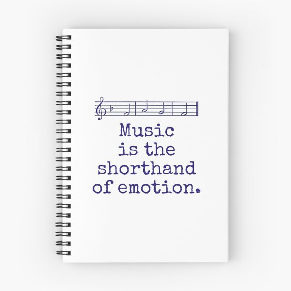 Item preview, Music Is The Shorthand - Music Quote  designed and sold by CrankyOldDude.