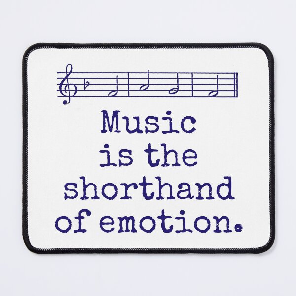Item preview, Music Is The Shorthand - Music Quote designed and sold by CrankyOldDude.