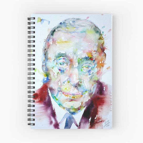 Item preview, PABLO NERUDA - wattercolor portrait designed and sold by lautir.