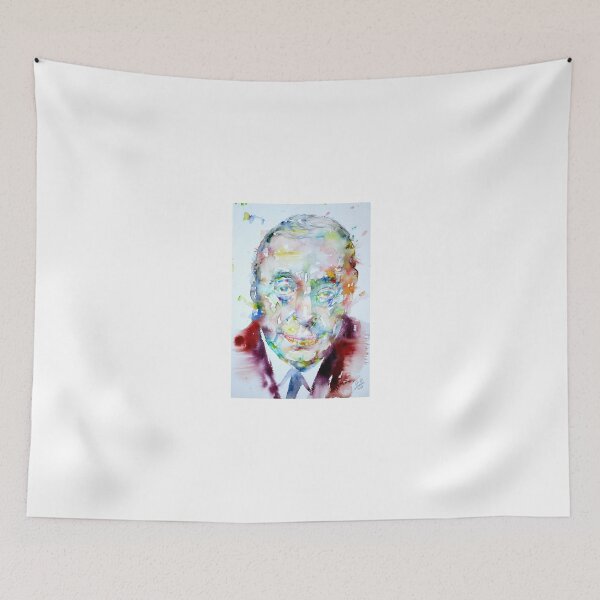 Item preview, PABLO NERUDA - wattercolor portrait designed and sold by lautir.