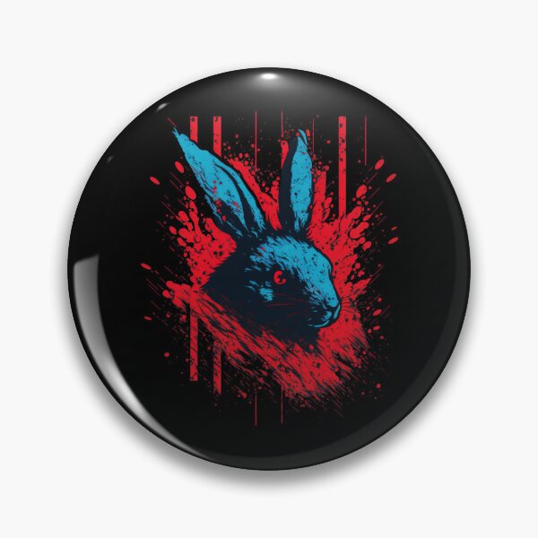 Item preview, Incredible Blue Bunny Red Splatter  designed and sold by MinusyClothing.