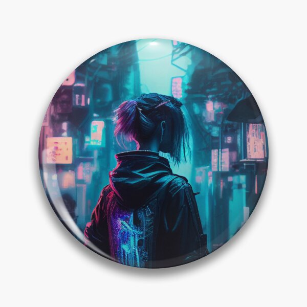 Item preview, Cyberpunk Dystopia: Futuristic Art Print designed and sold by Lina Khaled.