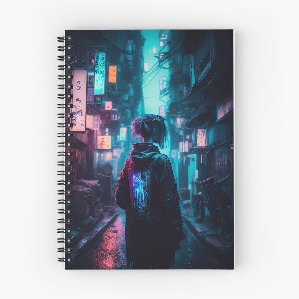 Item preview, Cyberpunk Dystopia: Futuristic Art Print designed and sold by Lina Khaled.