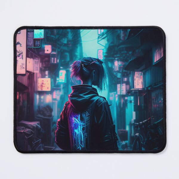 Item preview, Cyberpunk Dystopia: Futuristic Art Print designed and sold by Lina Khaled.