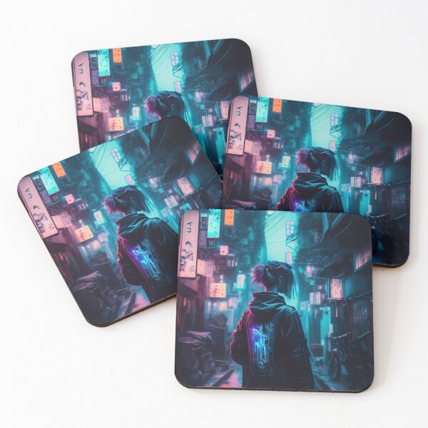Item preview, Cyberpunk Dystopia: Futuristic Art Print designed and sold by Lina Khaled.
