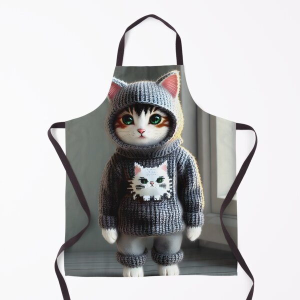 Artikelvorschau, Katze im Strickpullover - moderne digitale Kunst entworfen und verkauft von Ai-michiart.