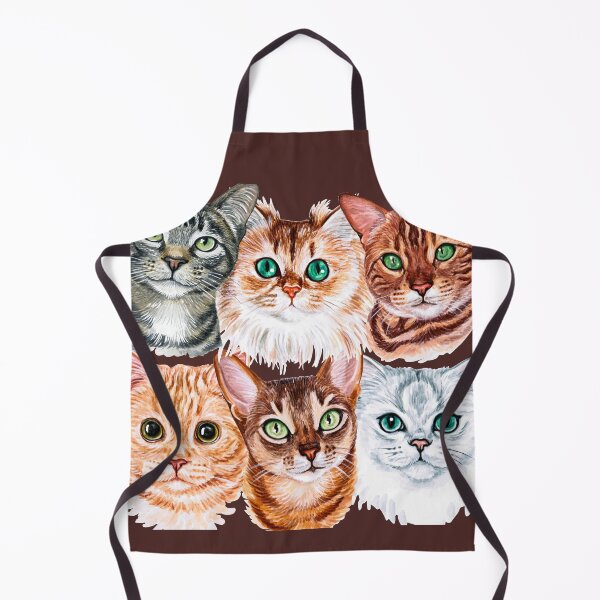 Item preview, Watercolor Cats all over design for cat lovers designed and sold by JoeyGraceCatCo.