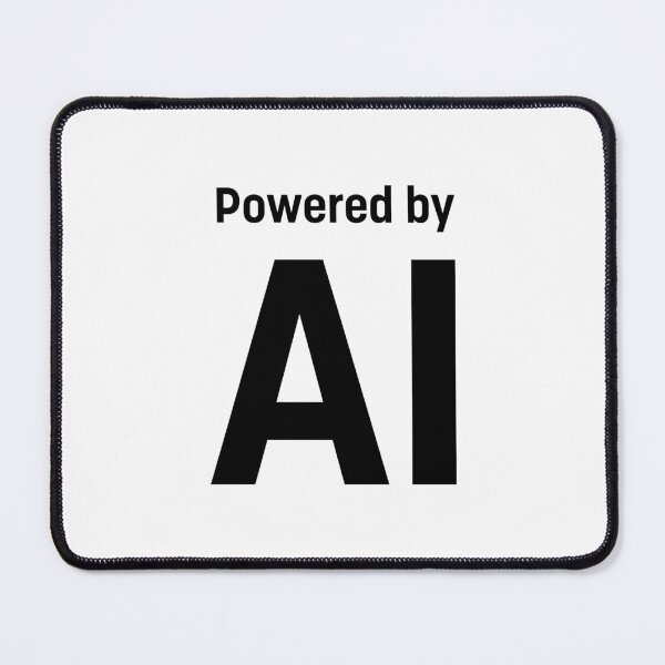 Item preview, Powered by AI (Black) designed and sold by STUDIO-72.