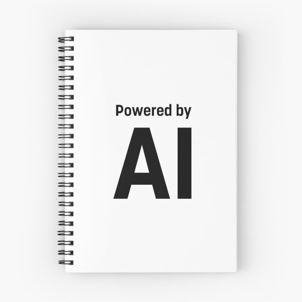 Item preview, Powered by AI (Black) designed and sold by STUDIO-72.