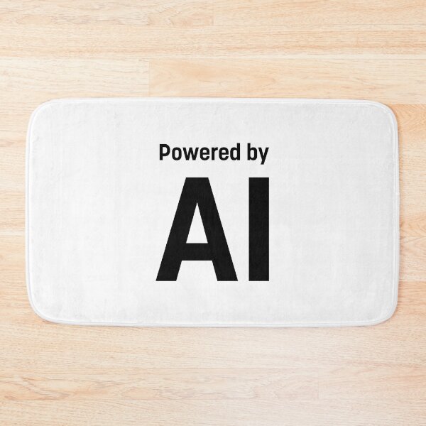Item preview, Powered by AI (Black) designed and sold by STUDIO-72.