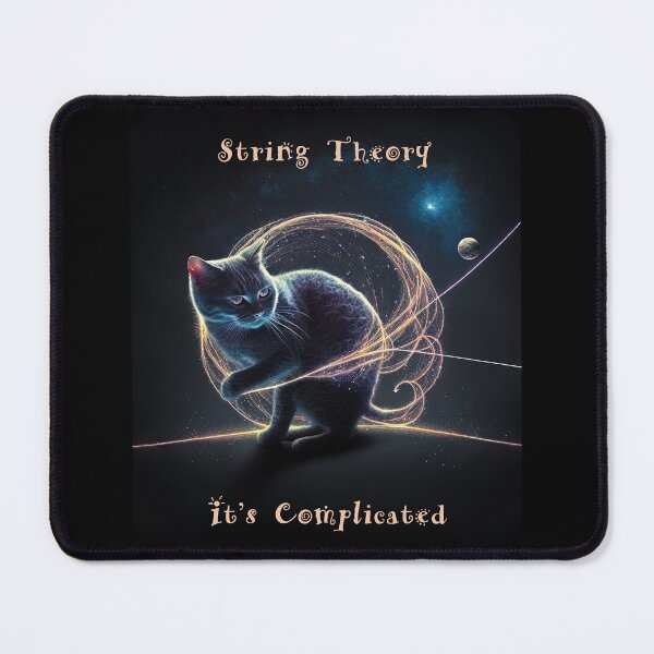Item preview, Cat and String Theory Humor Image Text Design designed and sold by ImageVortex.