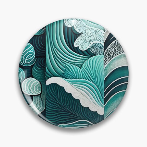 Item preview, Dots Wave Ocean Details, Blue and Green Shades SeaStar, Starfish, Under the sea, Underwater designed and sold by Shaka-Surf-Tees.