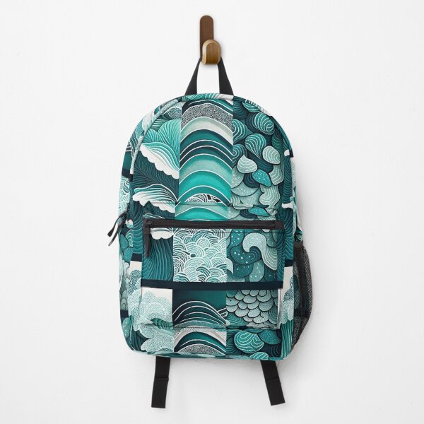 Item preview, Dots Wave Ocean Details, Blue and Green Shades SeaStar, Starfish, Under the sea, Underwater designed and sold by Shaka-Surf-Tees.