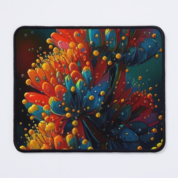 Item preview, Pointillism style bubbles and flowers designed and sold by RK - Shop.