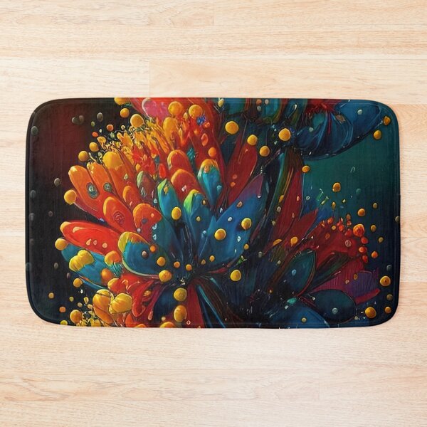 Item preview, Pointillism style bubbles and flowers designed and sold by RK - Shop.