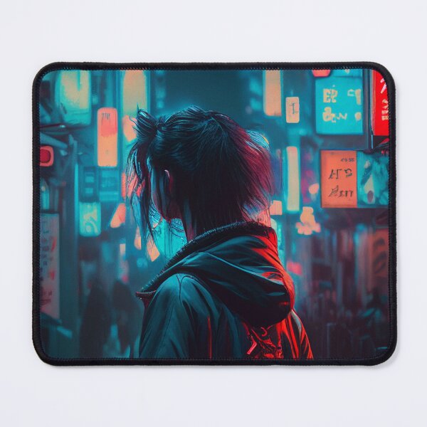 Item preview, Cyberpunk Dystopia: Futuristic Art Print designed and sold by Lina Khaled.