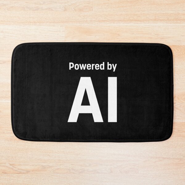 Item preview, Powered by AI (White) designed and sold by STUDIO-72.