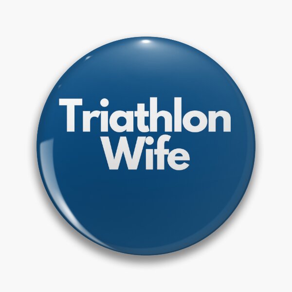 Item preview, Swim, Bike, Run, Support - Proud Triathlon Wife Tee White on Blue designed and sold by Triathlongram.