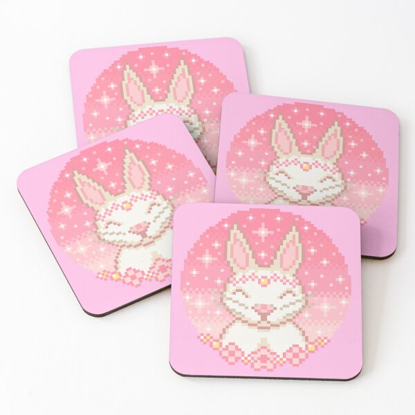 Item preview, Bunny Pixel Art - Blue Version designed and sold by AlleenasPixels.