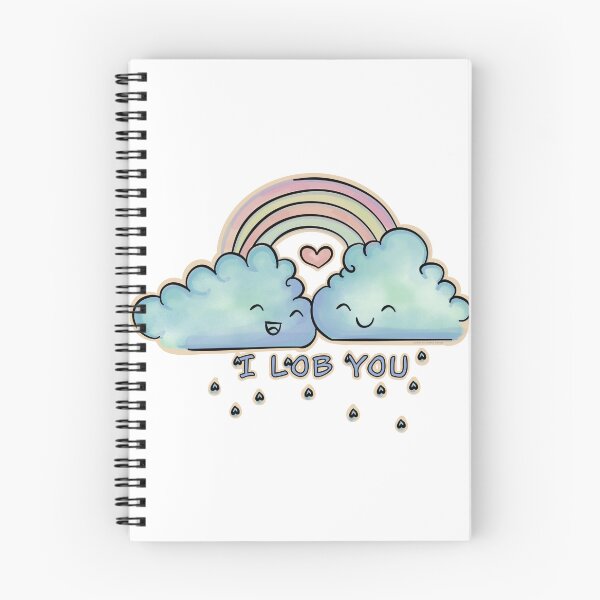 Item preview, I lob you -  cute clouds designed and sold by Art-by-Denise.