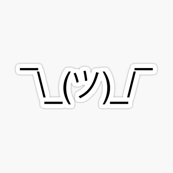 Item preview, Shrug Emoji designed and sold by duifdruif.
