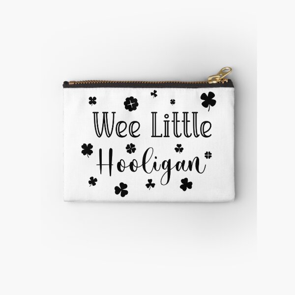 Item preview, Wee Little Holligan Black Text And Shamroks designed and sold by bolkibox.