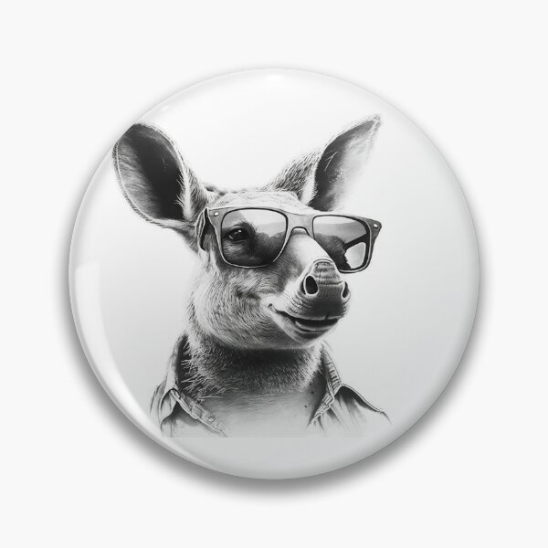 Item preview, Kangoroo with ray bans designed and sold by AlexisLeib.
