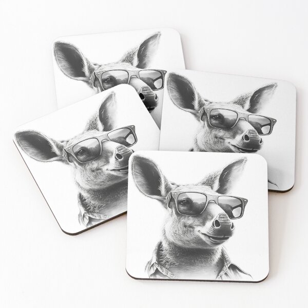 Item preview, Kangoroo with ray bans designed and sold by AlexisLeib.