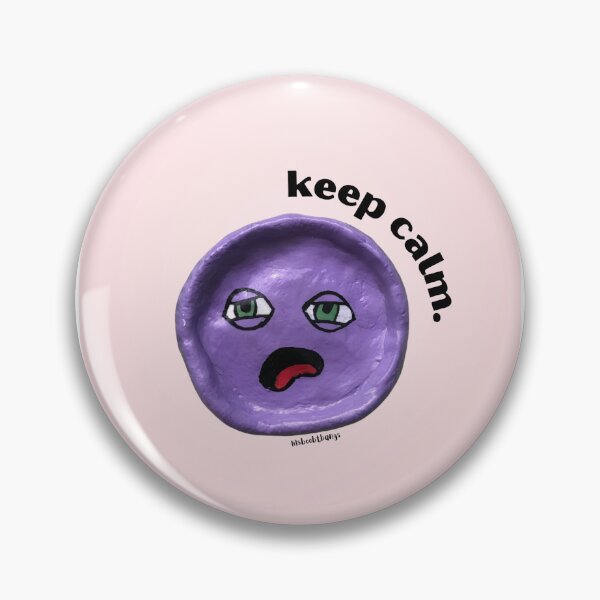 Item preview, Keep Calm Purple Blob Dude, Aesthetic Pink | lilsboobthangs designed and sold by lilsboobthangs.