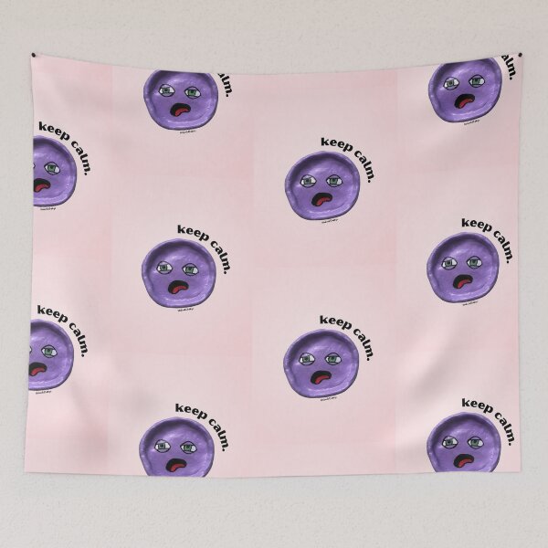 Item preview, Keep Calm Purple Blob Dude, Aesthetic Pink | lilsboobthangs designed and sold by lilsboobthangs.