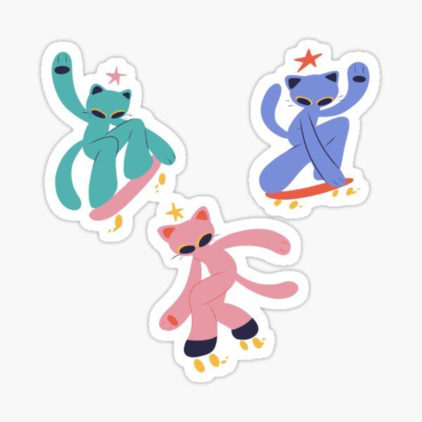 Item preview, sk8r kitties pack of 3 designed and sold by stargirlollie.