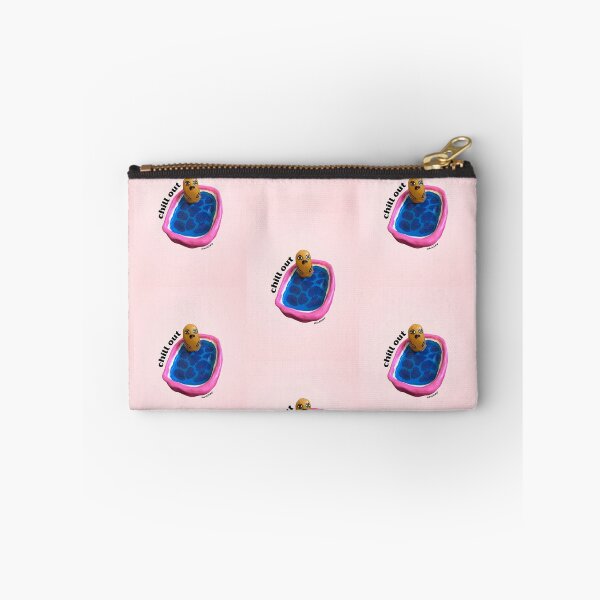 Item preview, Chill out Blob Dude in Pool, Aesthetic Pink | lilsboobthangs designed and sold by lilsboobthangs.