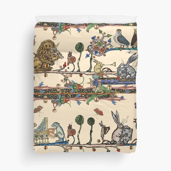 Item preview, WEIRD MEDIEVAL BESTIARY MAKING MUSIC Violinist Lion,Hares and Owls,Collage by Bulgan Lumini designed and sold by BulganLumini.