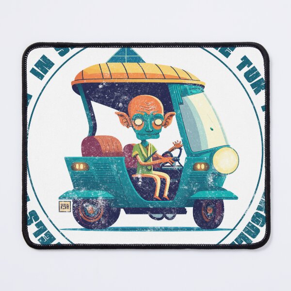 Item preview, Alien Adventures: Intergalactic Travel Tuk Tuk Graphic Tee designed and sold by Inspired Innovations.