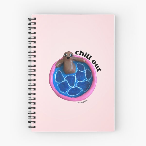 Item preview, Chill out Blob Dude in Pool, Aesthetic Pink | lilsboobthangs designed and sold by lilsboobthangs.