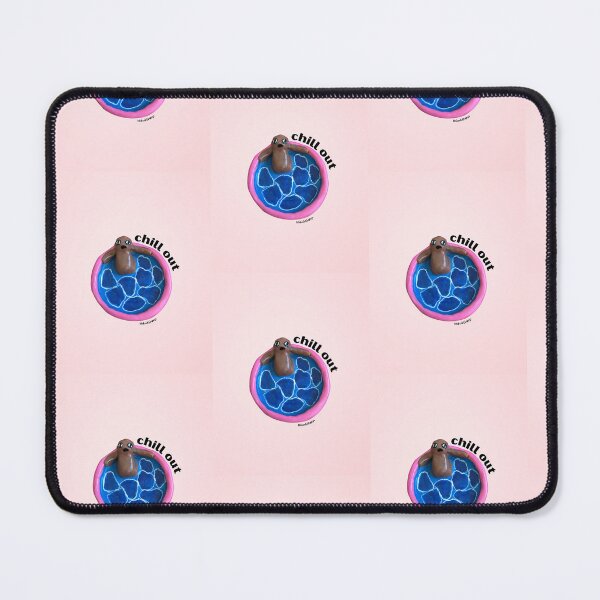 Item preview, Chill out Blob Dude in Pool, Aesthetic Pink | lilsboobthangs designed and sold by lilsboobthangs.