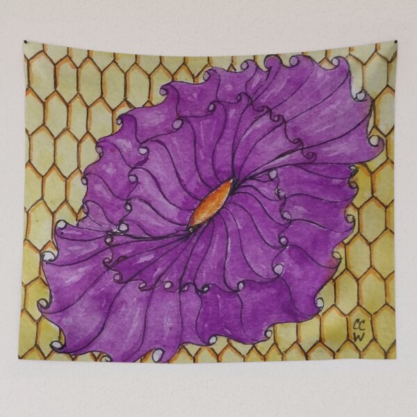Item preview, Honey Flower Zentangle 283 designed and sold by CCWillow.