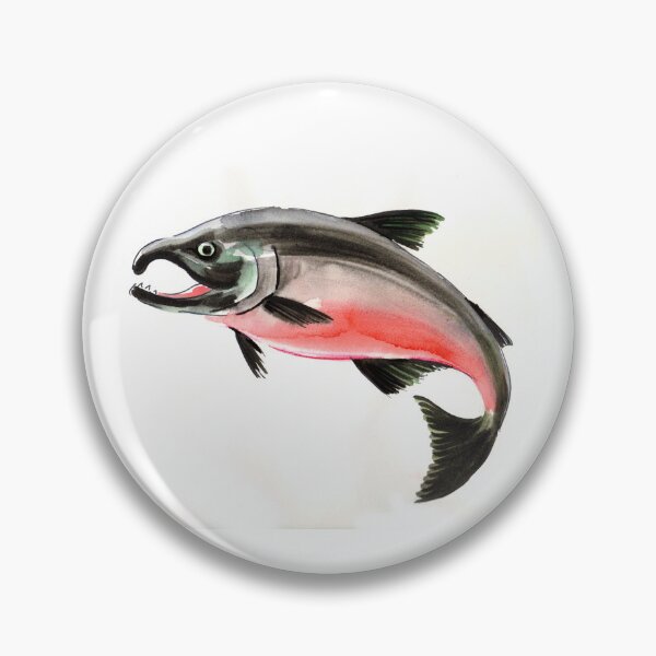 Item preview, Watercolor salmon designed and sold by AlexBlackSea.
