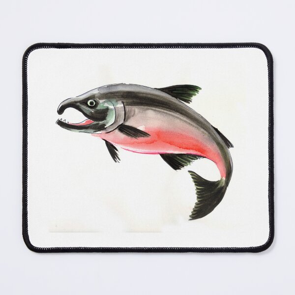 Item preview, Watercolor salmon designed and sold by AlexBlackSea.