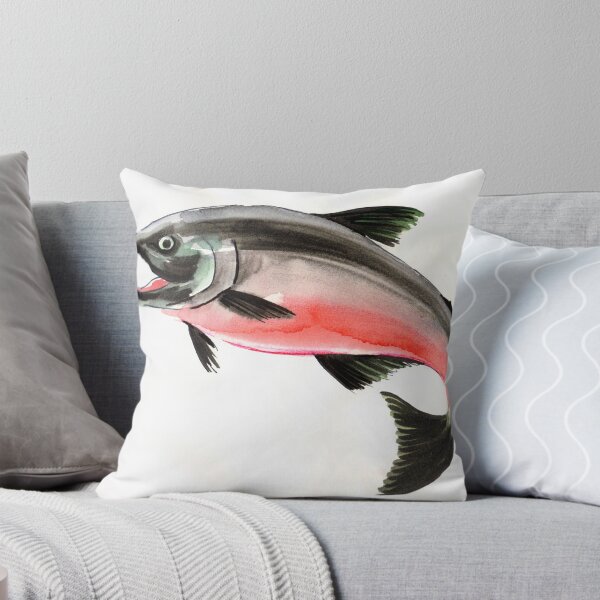 Item preview, Watercolor salmon designed and sold by AlexBlackSea.